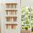 Magnetic Spice Rack Set for Fridge, Wooden Shelf with Storage Tubes and Labels-2003240545