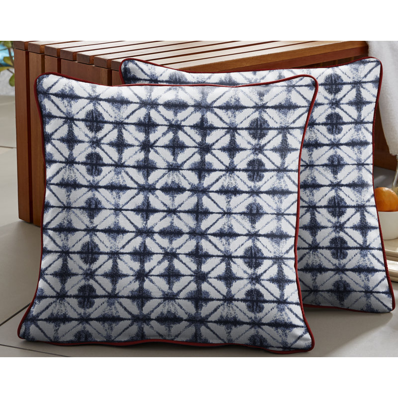 Housse de coussin d'extérieur carré Sereno, 16 po x 1 po