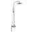 Milan Wall Mount Brushed Nickel Shower Set with Faucet
