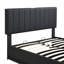 Size Upholstered Bed With Hydraulic Storage System And LED Light, Modern Platform Bed With Sockets And USB Ports,-750107216-750107222