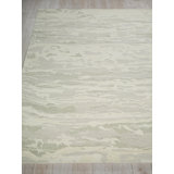 Cortero Hand Tufted Wool Abstract Area Rug in Sage/Ivory