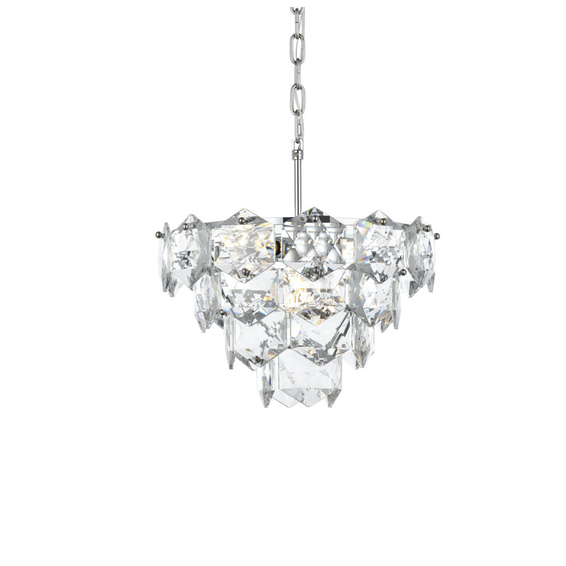 Lustre Cinda 16 pouces , Chrome chrome
