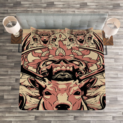 Niamh Brown/Black Microfibre Bedspread