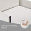 Chaise d'appoint avec coussin amovible blanc