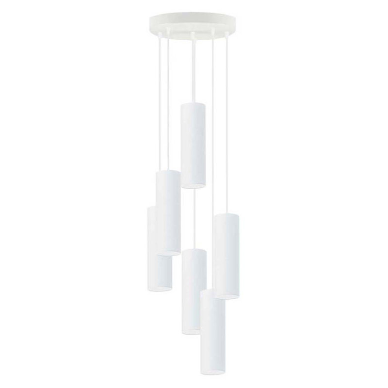 Denegal 6 - Light Cluster Pendant, White, White