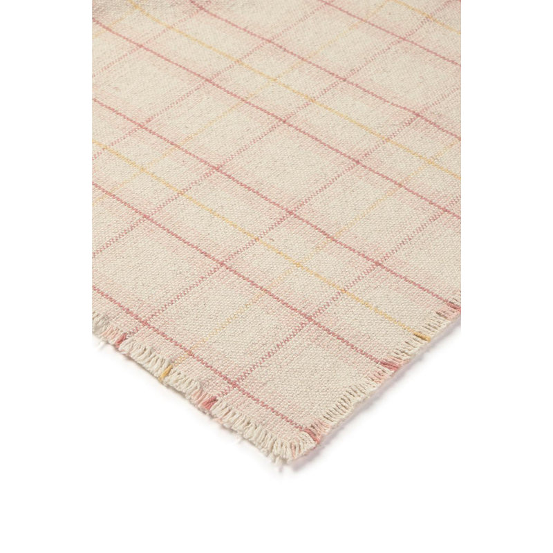 Wouf Wouf! Throw Blanket, Rose/Natural