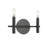 Obyrne 6" High 2-Light Vanity - Matte Black