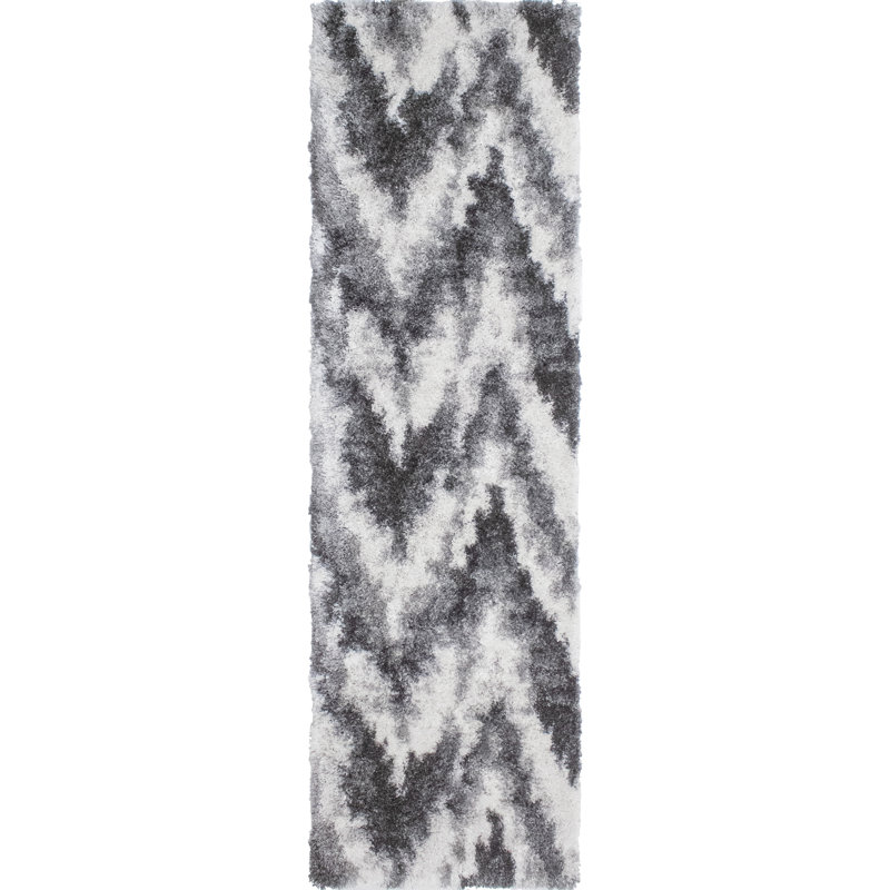 Asay Performance Abstract Indoor Rug, Runner 2'8" x 9'6"