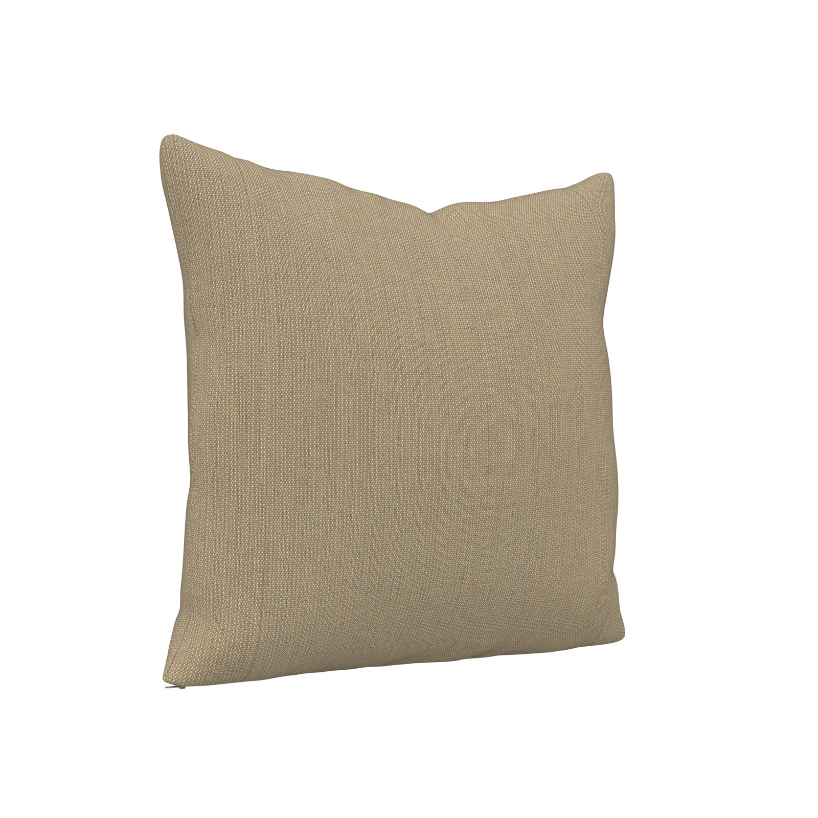 Indoor/Outdoor Throw Pillow, Square 20", Spectrum Mushroom Sunbrella® Plainweave