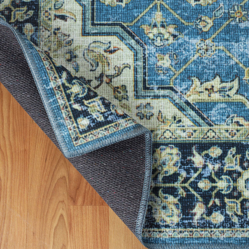 Tapis d'intérieur lavable à la machine Vintage, Rectangle 7 pi x 10 pi