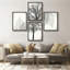 «Rustic Leaf Veen And Trees Branch», reproduction d'art encadrée, affiches, salle de bain, petit art mural-104788426-104788428
