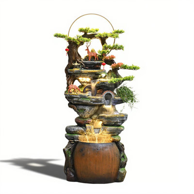 Yafeng Nanzhu Resin Flowing Water Ornament