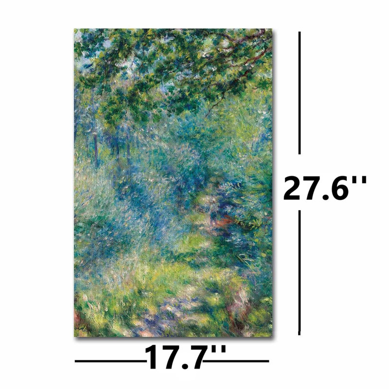 Pierre Auguste Renoir On Suede Canvas