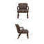 Fauteuil d'appoint rembourré en similicuir Arden espresso-969159937-969159938