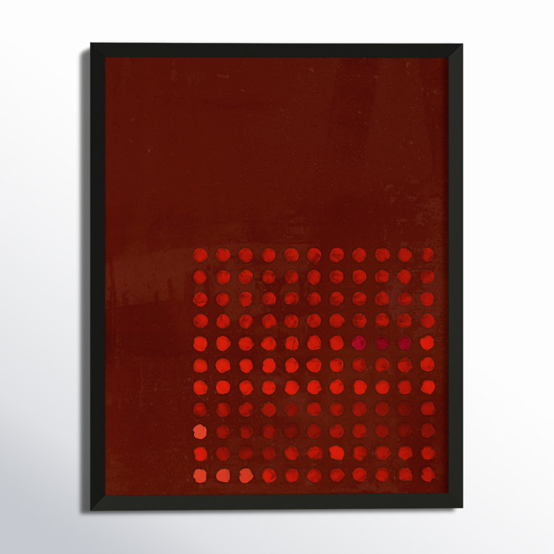 Circles In Squares 7 by Jacques Pilon, Black, 20" H x 16" W x 1.25" D