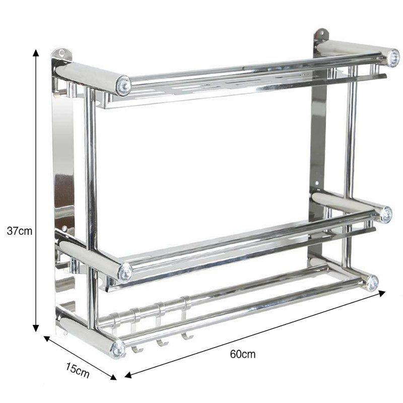 Deihl Stainless Steel Bathroom Shelves