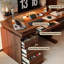 Bureau réglable en bois massif 55,12 po