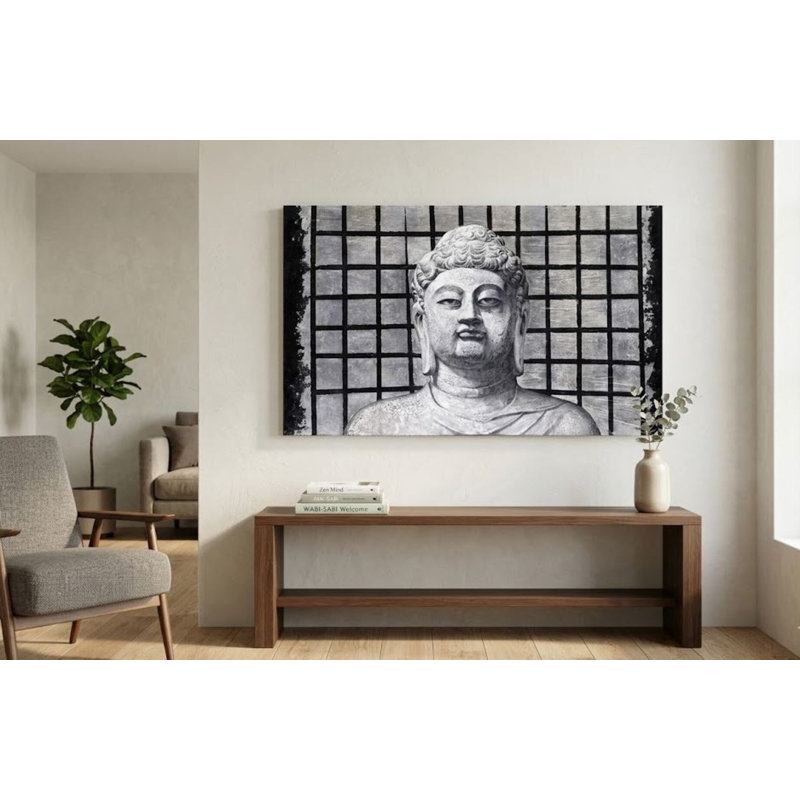 Bouddha, art mural