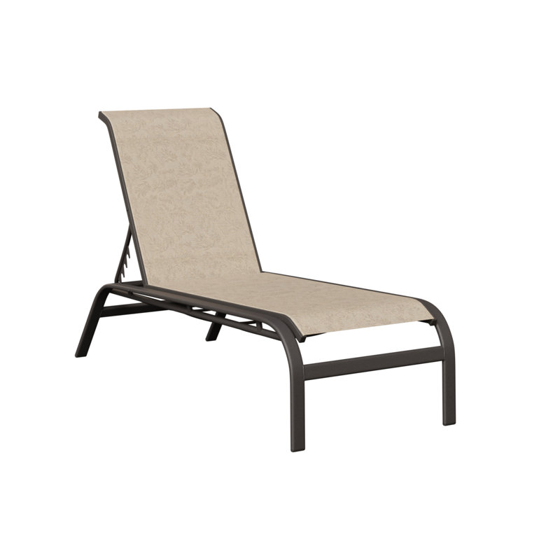 Chaise longue berçante en graphite moucheté Berlin, Beige jaunâtre, Graphite moucheté