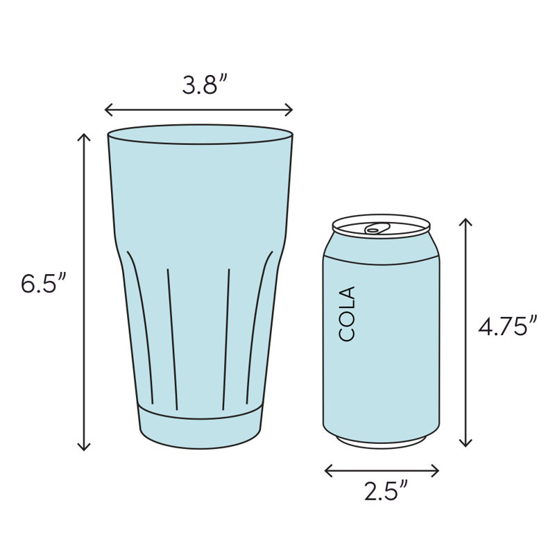 Verre à boisson acrylique 22 oz. Douglasville, Gris fumée