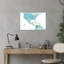Watercolor Americas Map Contemporary City Wall Art Print 1 Piece Wrapped Canvas Wall Art-2120525689
