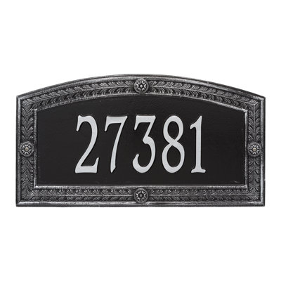 Hamilton Personalized Estate 1-Line Wall Address Plaque