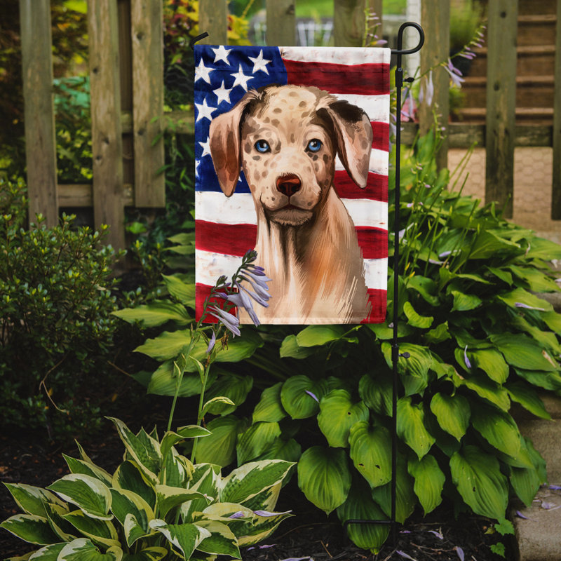 Polyester à 2 côtés 15 x 11 po drapeau de jardin, Berger des Carpates