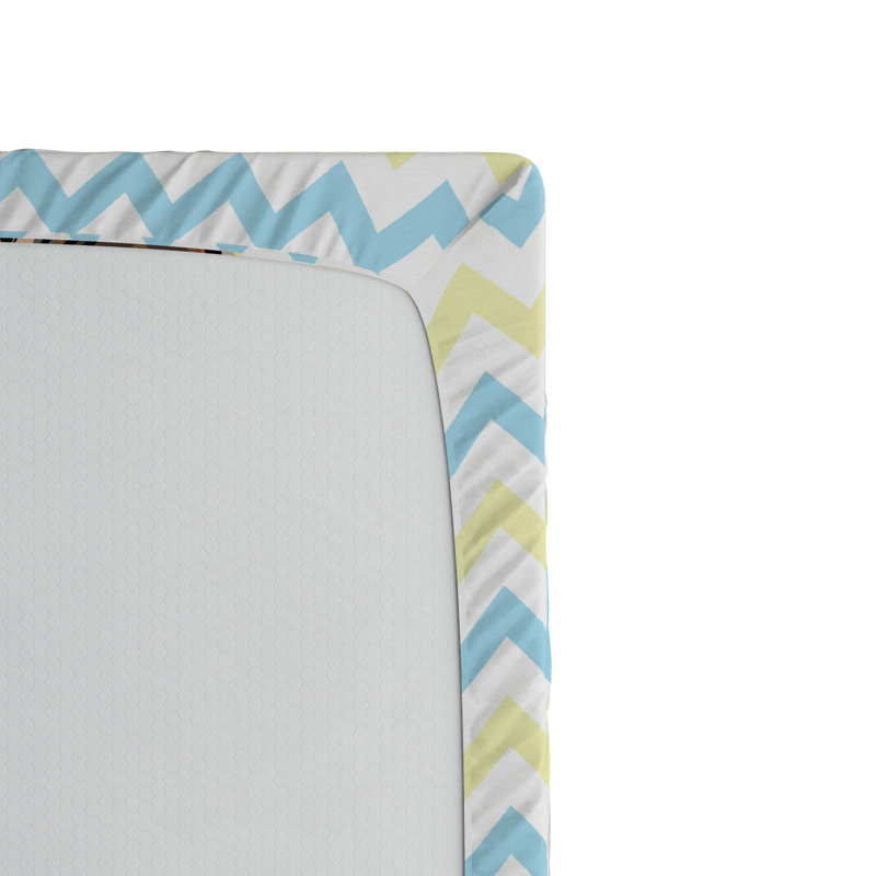 Microfiber Chevron Fitted Sheet, Full Fitted Sheet