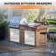 Outdoor Kitchen Drawer, 3-Layer Stainless Steel 18" W X 23" H X 23" D Outdoor Kitchen Access Drawer