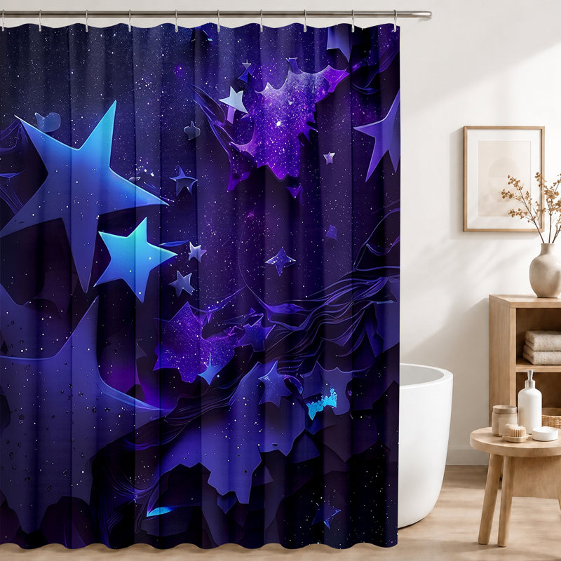 Shower Curtains with Hooks Included