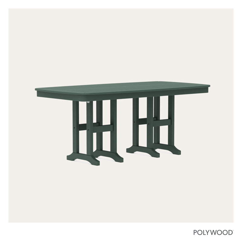 Table de salle à manger POLYWOOD, Vert forêt, H 29 po x L 71,5 po x l 36,75 po