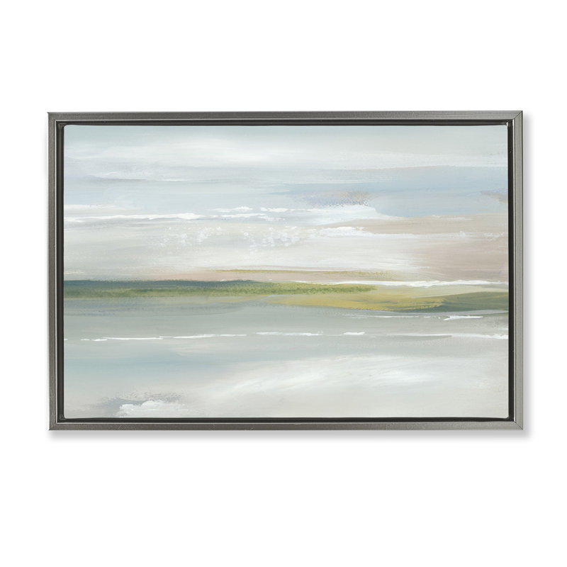 Cadre flottant à proximité, conçu par Lera, Cadre flottant gris lustré, H 17 po x l 25 po