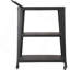 3-Tiered Metal Frame, Industrial Dining Cart With Swivel Wheels-333826866