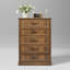 Commode 5 tiroirs Hava, commode haute pour chambre à coucher, salon avec dispositif anti-basculement-129857724