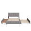 Grand lit plateforme tapissier avec 2 tiroirs et un lit gigogne-1595548328
