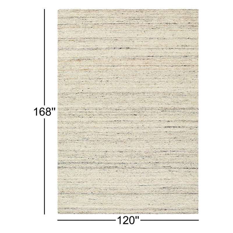 Adalgar Isaak Hand Tufted Area Rug, Rectangle 10' x 14'