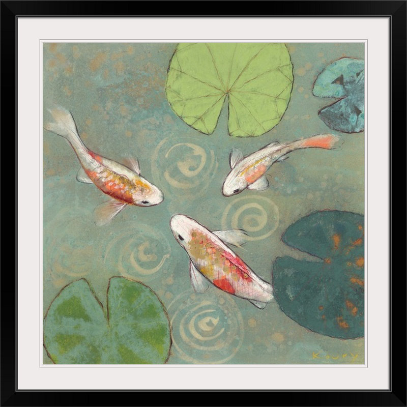 «Floating Motion I», Aleah Koury, reproduction d'art, H 35 po x l 35 po x P 1,5 po, Toile