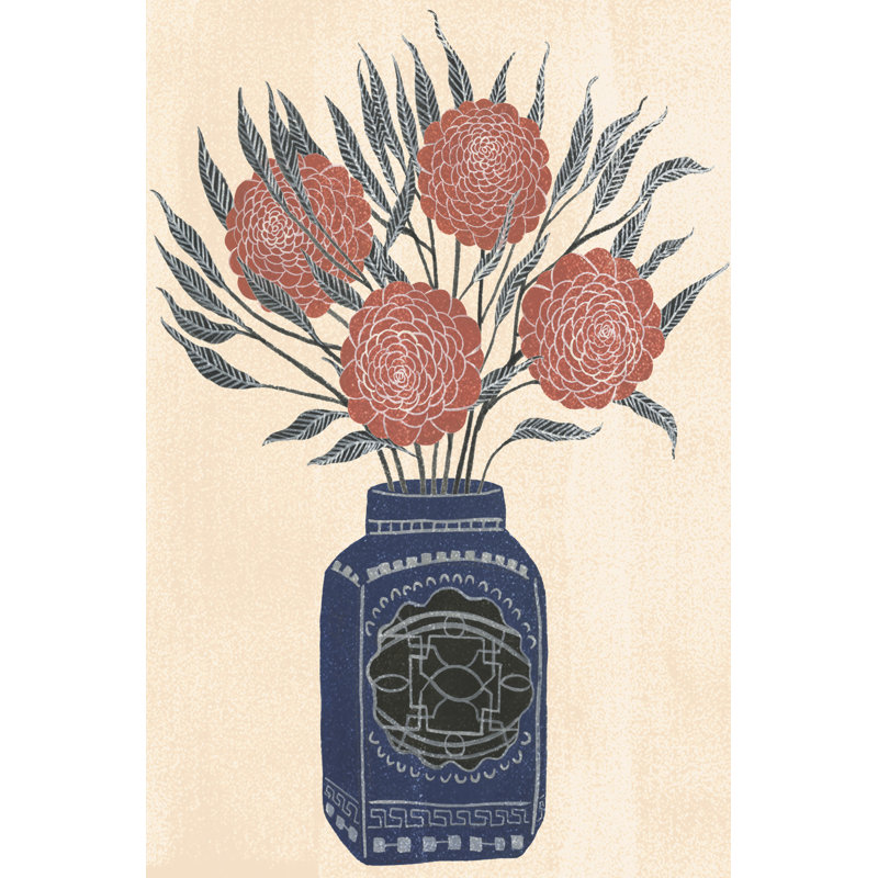 Vase of Flowers IV by Melissa Wang - Painting, Wrapped Canvas, 122 cm H x 81 cm W
