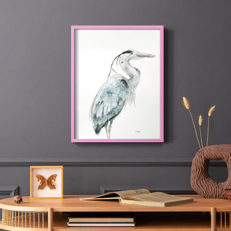 UMAN-180_ALT_V1 Framed Print - Solid Wood, Pink, 10" H x 8" W