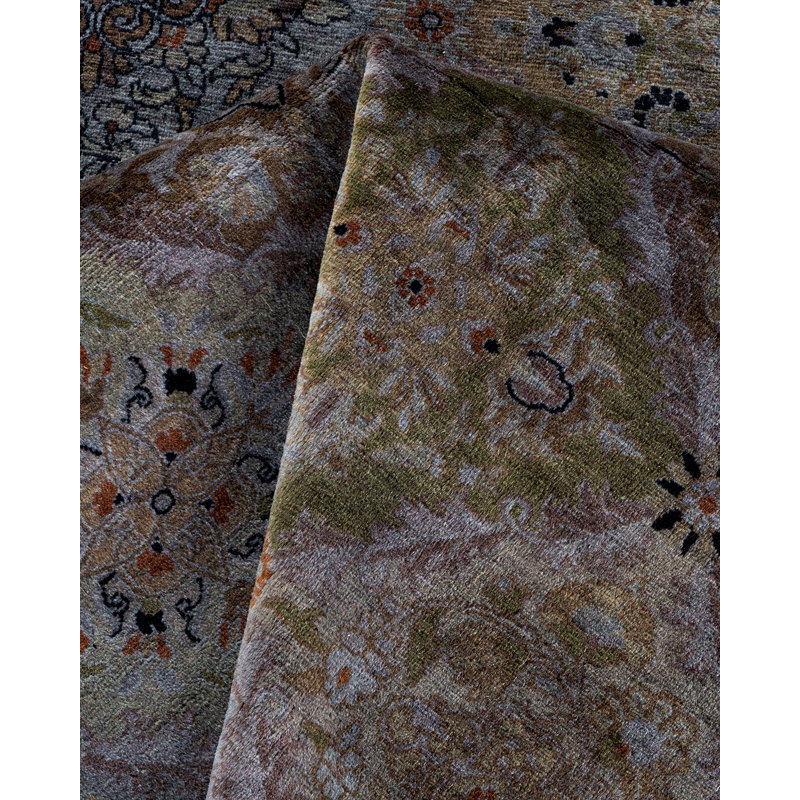 Haydon One-of-a-Kind 8' 1" X 8' 1" 2000s Wool Area Rug in Grey