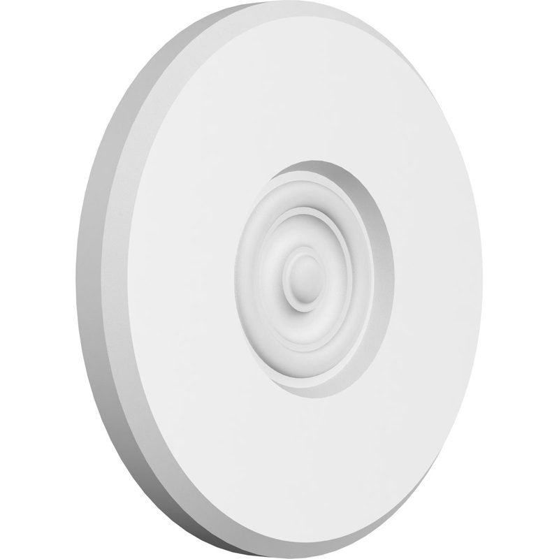 Standard Grayson Bullseye Rosette with Beveled Edge, 8" H x 8" W x 0.75" D