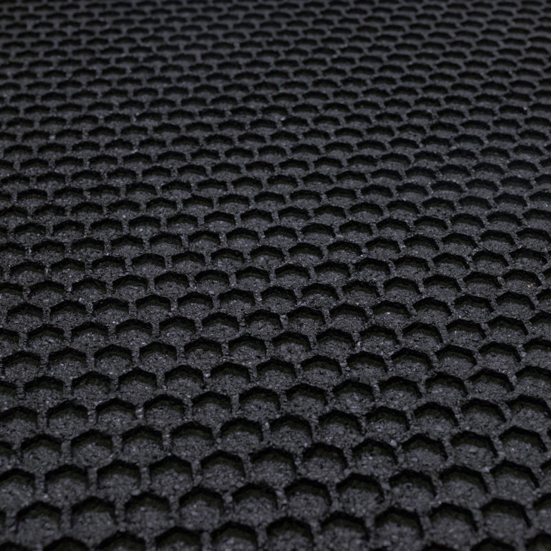 Paillasson intérieur / extérieur imperméable multi-usages matelassé antidérapant matelassé, noir, Individuel
