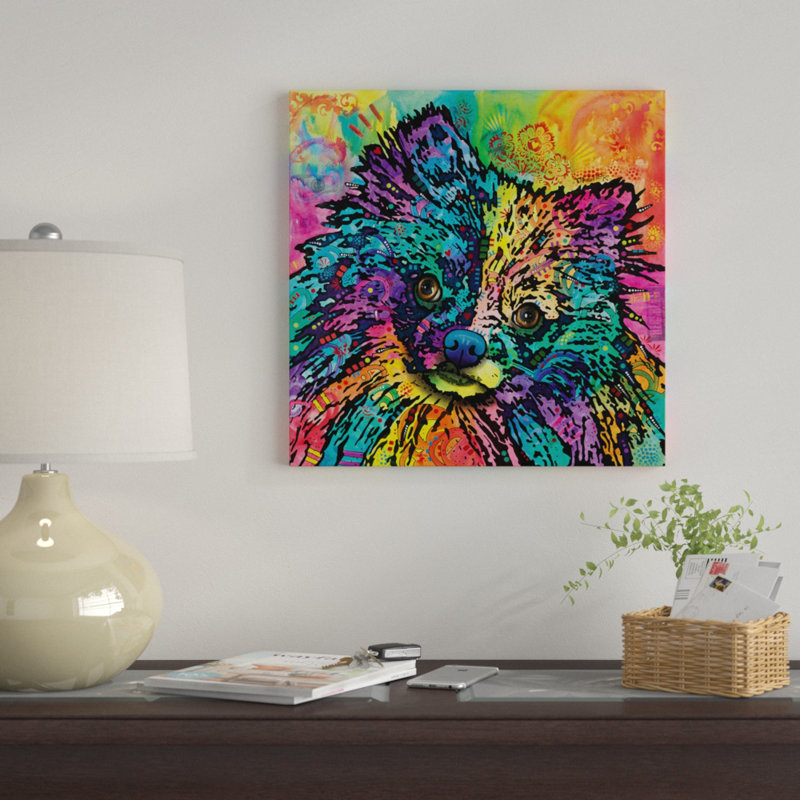 « dasher », impression sur toile, H 12 po x l 12 po x P 0,75 po, Pas de tapis, Toile tendue