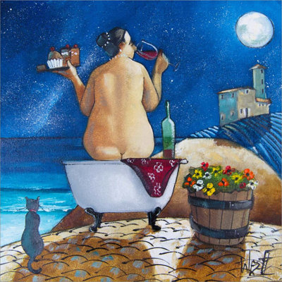 " Bath No. 1 " by Ronald West Painting Print