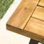 Banc de salle à manger en bois d'acacia, banc de patio sans dossier