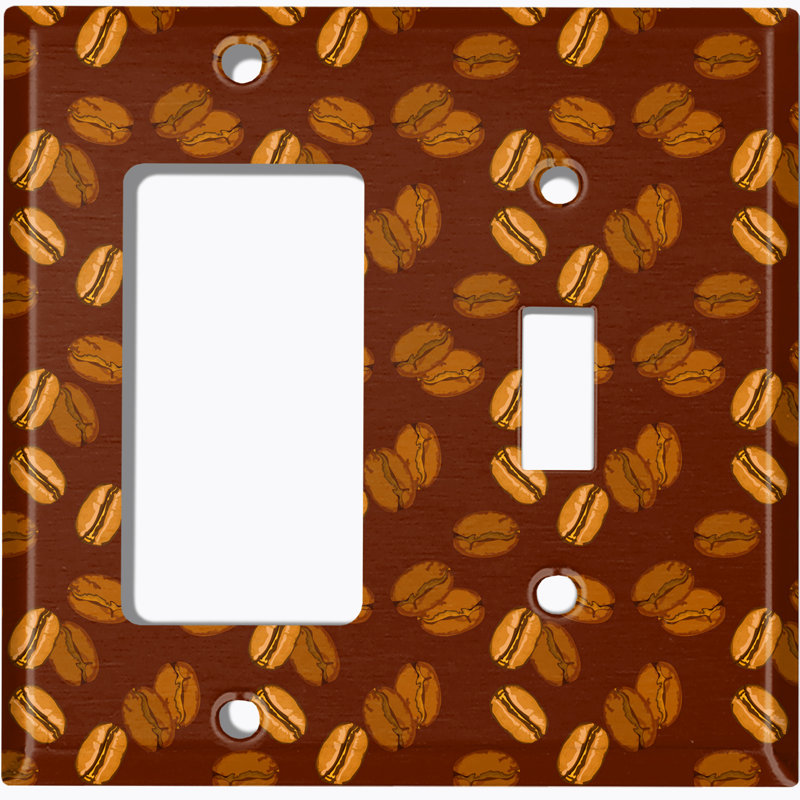 Patterned 2 - Gang Combination Plate Standard Combination Wall Plate