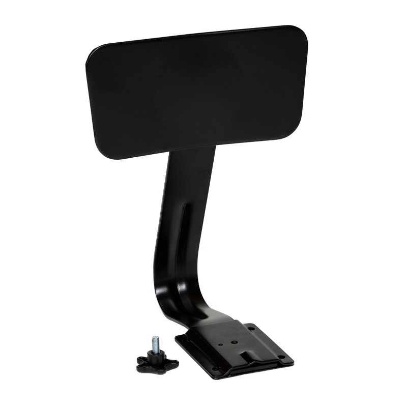 Tabouret à hauteur réglable de qualité commerciale avec dossier Flynn, noir, Très grand (siège d'une hauteur de 38,5 po)