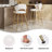 Kristyn Upholstered Counter Stool with Metal Frame-1947774181