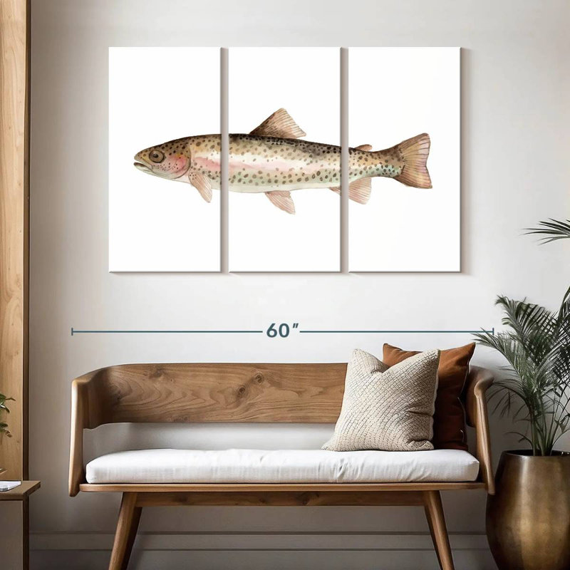 Rainbow Trout, 32" H x 50" W