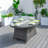 Quinnesec Oval Propane Smokeless Fire Pit Table with Hidden Fuel Tank